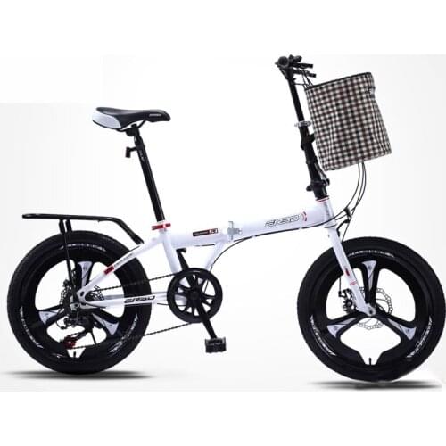 Folding bike Speed Ultra Light Portable Compact 16/20 inch Trunk Bicycle Adult Students 2019 New Selling