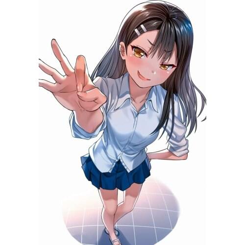 A4 Size Don't Toy With Me Miss Nagatoro San Ijiranaide Pre Sale Stickers CUSTOM Japanese Anime Waterproof