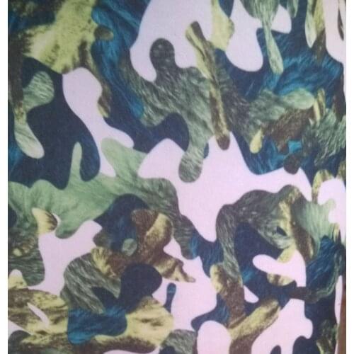 2.5MM thickness green camouflage printed SRB rubber Neoprene fabrics material sale by yard(91.4CM*137CM)