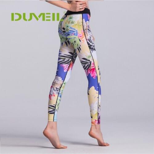 Women Fitness Pants Yoga Leggin 3D Digital Printed Floral Leggin Pants Workout Hip Push Up Trousers High Elastic Pants Outdoor