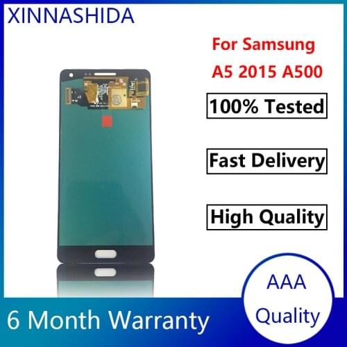 A500 Amoled Lcds For Samsung Galaxy A5 2015 A500 A500F A500M LCD Display Touch Screen Digitizer Assembly