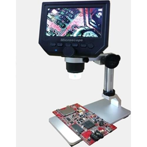 1-600X Continous Focal 4.3 Inch Monitor AV Microscope Handheld Endoscope