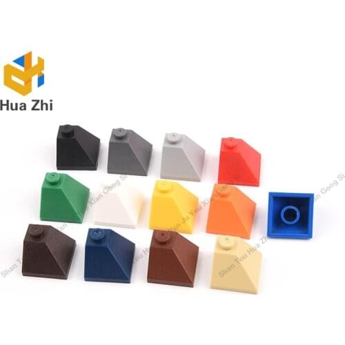 "Building Blocks 3045 10PCS Slope 45 degrees 2 x 2 Double Convex LEGOING Parts MOCS Education"