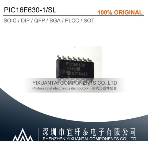 10pcs/lot 50pcs/lot 100pcs/lot Free shipping 100% original PIC16F630-I/SL PIC16F630 PIC16F630-I SOP14