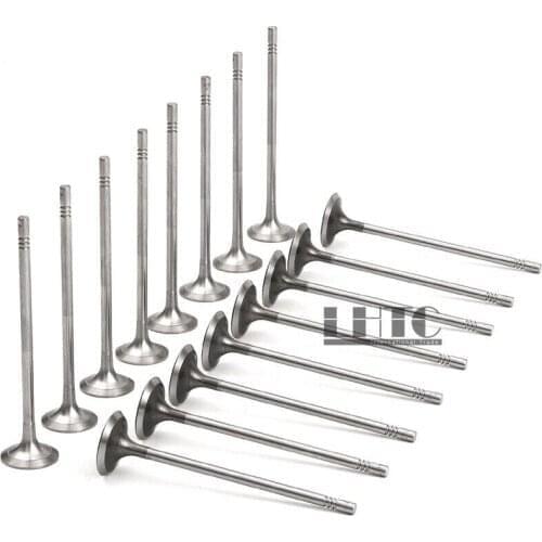 16pcs Intake Exhaust Valves For Audi A3 VW Golf Jetta 1.4 TSI EA211 CPTA CZC CZD