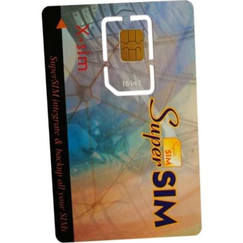 16 in 1 Max SIM Card Cell Phone Super Card Backup Cellphone Accessory MU8669