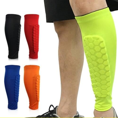 2Pcs Anti-collision Honeybomb Knee Protector Sport Knee Pads Football Calf Knee Brace Support Basketball Kneepads Protective Ge