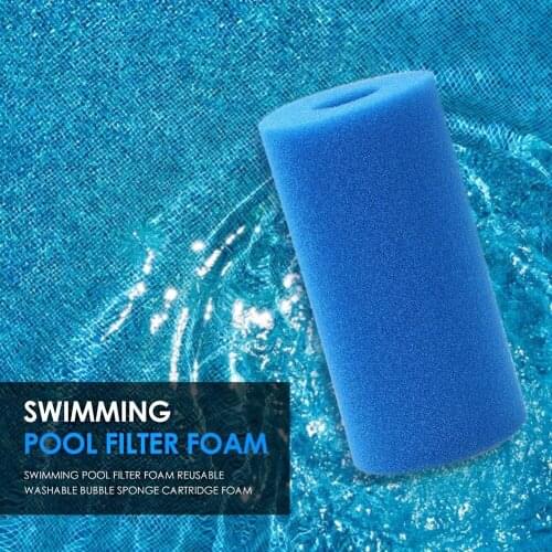 20*10cm High Density Cylindrical Swimming Pool Sponge Filter Reusable Foam Cartridge Washable Filter For Intex Type Accessory