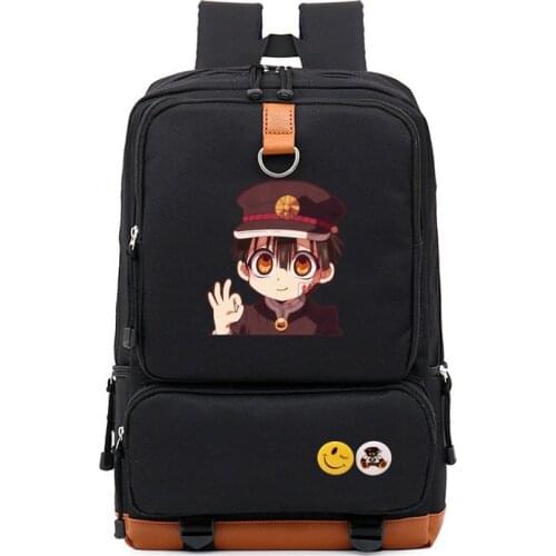 Anime Toilet-bound Jibaku Shounen Hanako Kun Cosplay Backpack Student School Shoulder Bag Laptop Travel Rucksack Gift