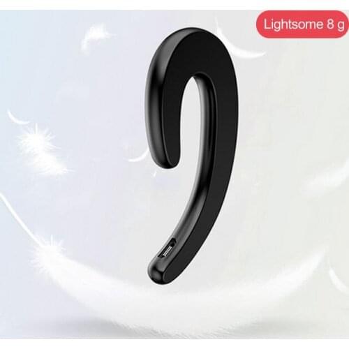 Wireless Bluetooth Earphone Hands-free with microphone Bone conduction Bluetooth earpiece Earhook no earplugs For all smartphone