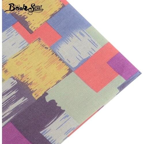Booksew Canvas Cloth Cotton Linen Fabric Material Tissu Patchwork Tablecloth Curtain Sofa Cushion Cabas Zakka Telas Por Metro