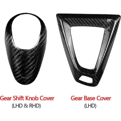 Real Carbon Fiber Gear Shift Handle Sleeve Cover Trim for BMW M2 M3 M4 M5 X5M X6M Car Interior Accessories