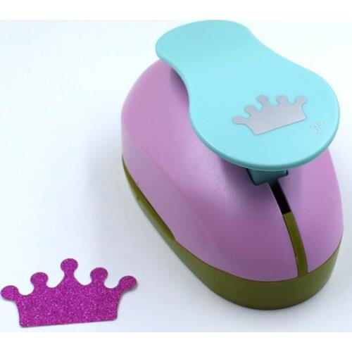 1.3cm-7.2cm crown shape craft punch children manual DIY hole punches cortador de papel de scrapbook EVA foam punch paper punch