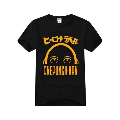 Anime One Punch Man 2nd SeasonCosplay T-shirt Saitama men t shirt Short-sleeve Tees tops