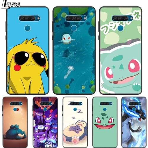 HOT Cartoon Pikaqiu For LG K22 K71 K61 K51S K41S K30 K20 2019 Q60 V60 V50S V50 V40 V35 V30S V30 G8 G8S G8X ThinQ Phone Case