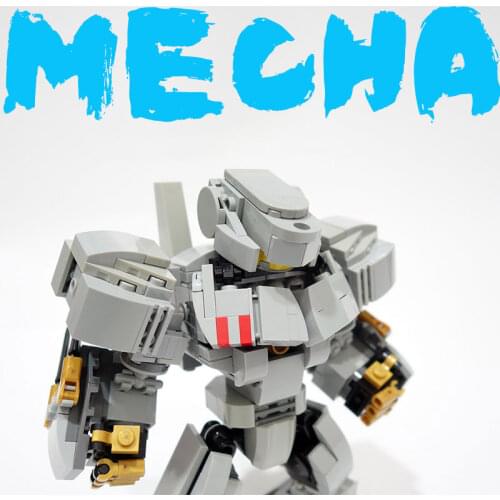 MOC Building Block Maker Game Movie Classic Mecha Warrior Assembly Model Kids Toy Creative DIY Building Bricks Birthday Gift