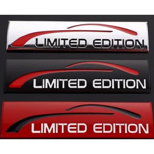 3D Metal Chrome Limited Edition Emblem Badge Decal for Suzuki Swift Grand Vitara Sx4 Jimny Jeep Wrangler Renegade Volvo XC60