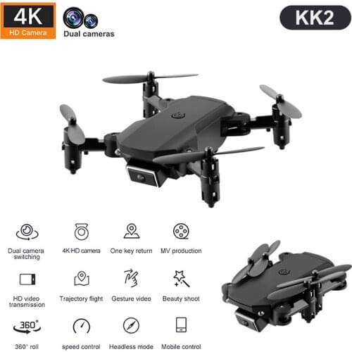 Mini folding drone aerial camera double camera fixed high quadcopter mini remote control aircraft