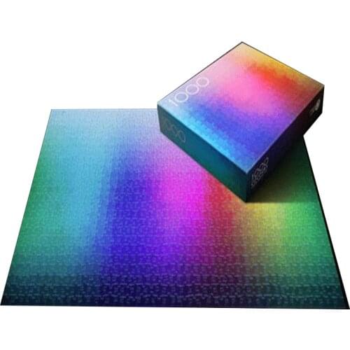 Adult Jigsaw Puzzle 1000piece Educational Toy Gradient Color High Difficulty Decompression Game Juegos Ninos Toys Hobbies BE50TY