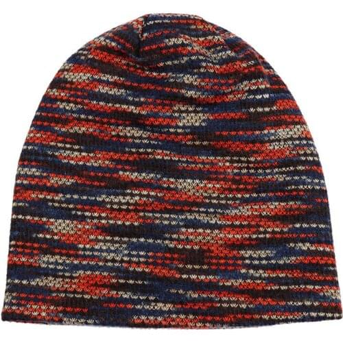 Oversized Women Winter Knit Hat Skullies Warm Fleece Lined Dyeing Beanies Navy Gray
