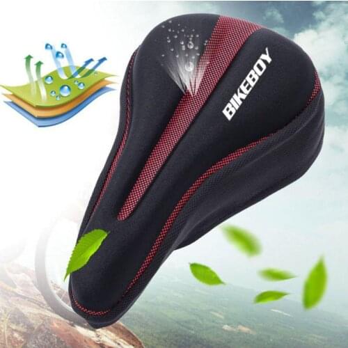 5 Colors Bicycle Saddle Silicone 3D Gel Soft Cycling Seat MTB Mountain Bike Thickene Sponge Pad Outdoor Breathable Cushion
