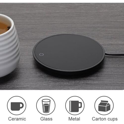 New Coffee Warmer Office Tea Milk Coffee Mug heated Electric Heating Cup Pad for Home Waterproof Portable Cup Heater Gift Idea