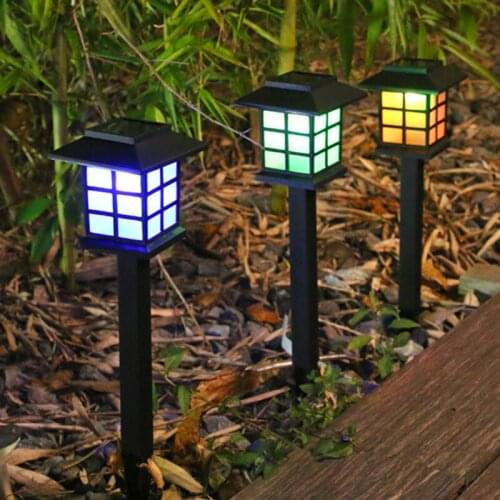 Newly Solar Garden Light Simulation Flame Light Outdoor Household Waterproof Led Lawn Light Villa Decorative Street Lamp