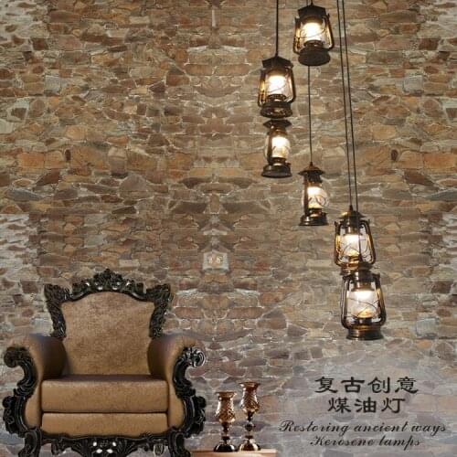 Horse lamp Pendant Lights Iron fashion retro Revolving stair pendant retro retro kerosene lamp stair lamp bar Cafe Vintage ZCL