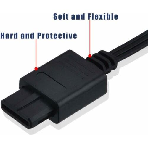 REPLACEMENT AV AUDIO VIDEO A/V CABLE CORD WIRE TV GAME HTE CABLE FOR NINTENDO 64 N64 SNES GAME CUBE