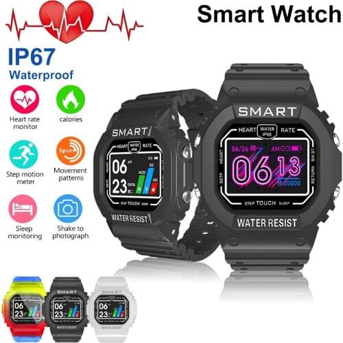 Sport Digital Wristwatch for Men Women Health Monitor Sedentary Reminder Activity Tracker Bluetooth Remote Control Smart Watch