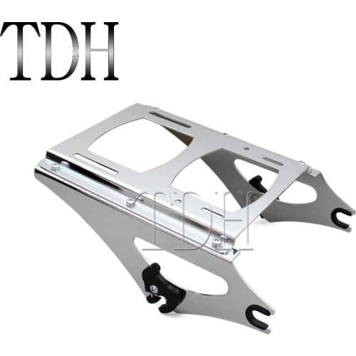 Steel Chrome Motorcycle Detachable Two Up Tour Pak Pack Mounting Rack For Harley Touring FLHR FLHRC FLHT FLHX 2009-2013
