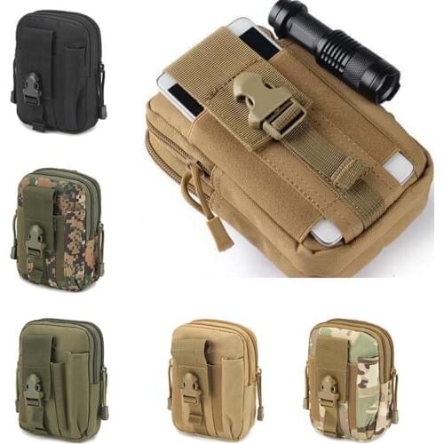 Outdoor Survival Molle Pouch Army Tactical Waist Pack Emergency Tool Bag Waterproof Belt Waist Packs Leg Bag