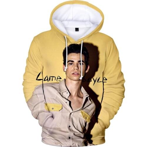 Men Harajuku3D Long Sleeve Sweatshirts Cameron Boyce 3D Hoodies Boys/girls High Quality Outwear Clothing Casual Hooded Oversized