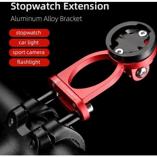 Black Bicycle Stopwatch Bracket Extension Mount Holder For Garmin/Bryton/IGS Aluminum Alloy