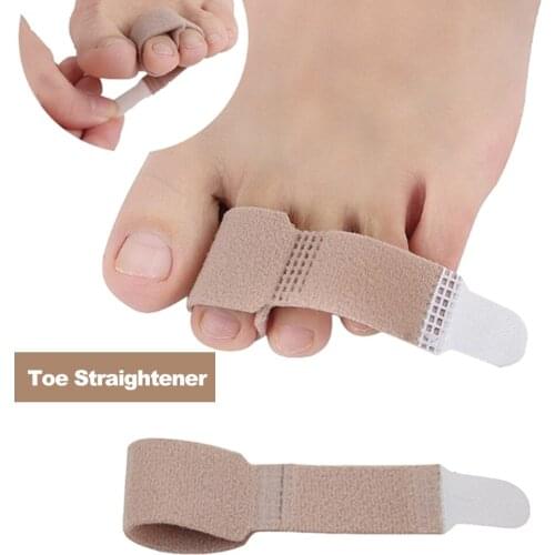 Toe Straightener Toe Tape Bandage Hammer Toe Hallux Valgus Corrector Toe Separator Splint Wrap Foot Care Tool for Men & Women