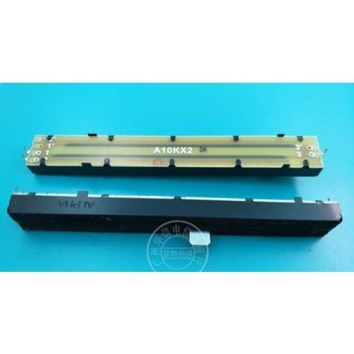 1pcs FOR Taiwan ALPHA SC-1009N mixer straight sliding potentiometer A10K / fader single linkage handle 8MMB with slider