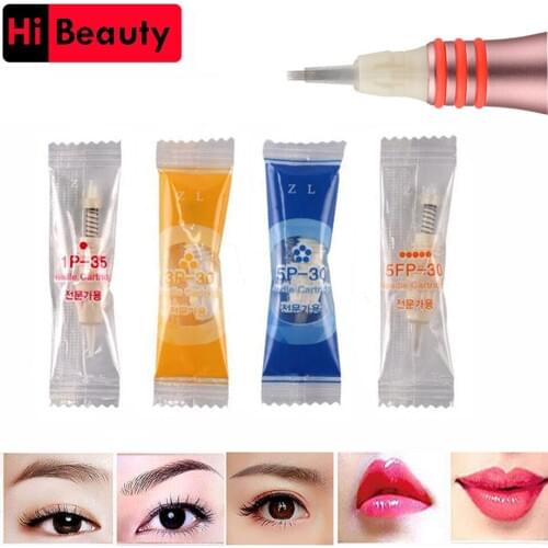 40pcs/lot Disposable 9mm Screw Cartridge Needles Candy Package For Charmant II Machine Gun Permanent Tattoo Makeup 1P 3P 5P 5F