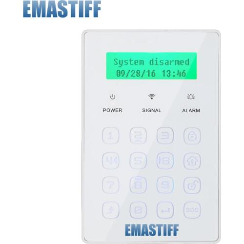 Free shipping!NEW Wireless Menu Ultra-thin touch Password Keypad Keyboard 433MHz Just For GSM PSTN Our Alarm System