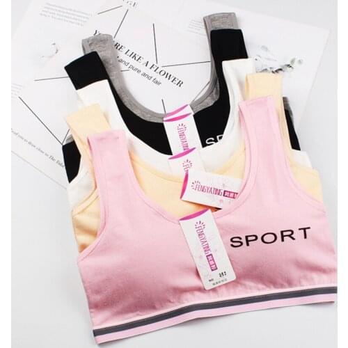 Hot 1Pc Stretch Breathable Sports Bra Cotton Fitness Underwear Running Yoga Bra For Women Vest Seamless Workout Tops Push Up Bra