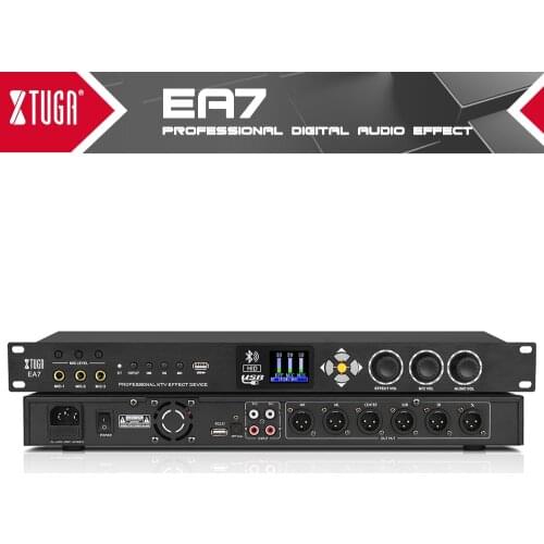 XTUGA Digital Effects Processor,Professional Effects Procesador with Bluetooth,Optical Fiber Input/Output For Home Theater,KTV
