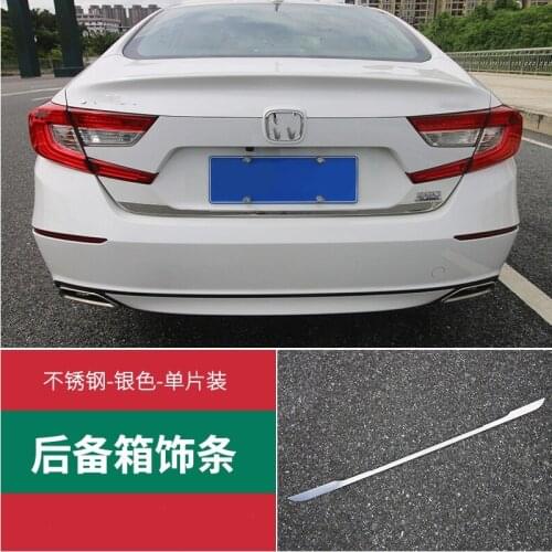 For Honda Accord 2018 High Quality Stainless Steel Trunk Trim Strip Tailgate Bright Strip Rear Trim Strip Car Accessories