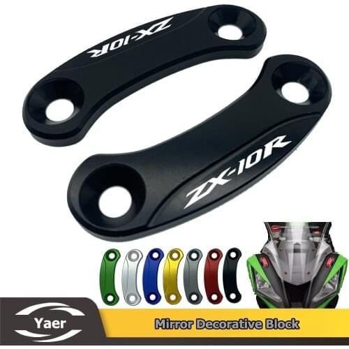 For Kawasaki NINJA ZX-10R ZX 10R ZX10R 2016 2017 2018-2020 Windscreen Windshield Mirror Hole Cap Driven Mirror Eliminators Cover