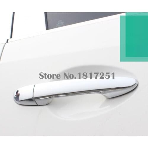 Abs Chrome Car Side Door Handle Cover Trim With SMART Keyhole For Mazda CX-5 CX5 2017 2018 2019 2020 Car Styling Accessories