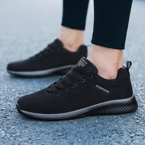 Men Sneakers Fashion Men Casual Shoes Breathable Men Shoes Walking Sneakers Mens Tennis Black Tenis Masculino Zapatillas Hombre
