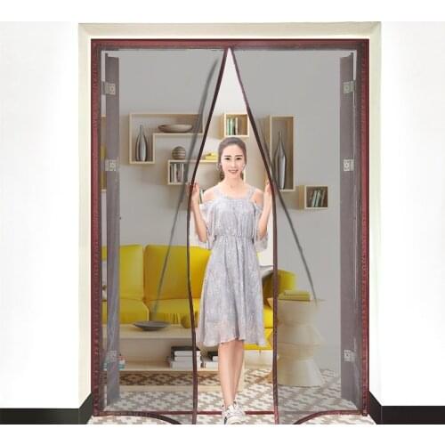 2021 New Magnetic Screen Door Curtain Anti-Mosquito Net Fly Insect Screen Mesh Automatic Closing Custom Size Easy Installation