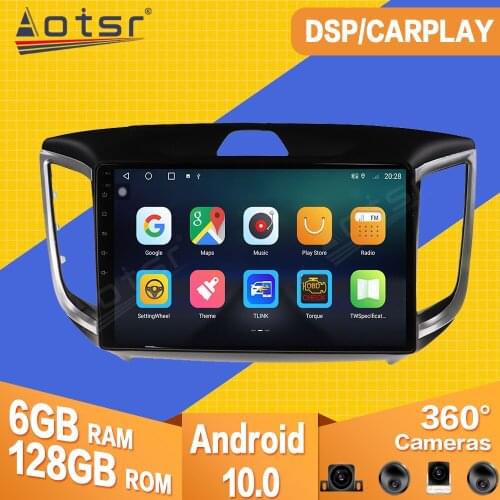 For Hyundai IX25 2014 2015 -2018 Android Car Tape Radio Recorder Multimedia Player Stereo GPS Navi Video PX6 Head Unit No 2 din