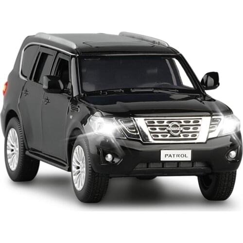 1:32 Nisssan Y62 V8 SUV Off Road Car Diecast Alloy Car Model Edition Collection Cars Toy Birthday Present V201