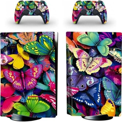 Butterfly PS5 Skin Sticker for Playstation 5 Console & 2 Controllers Decal Vinyl Protective Skins Style 1
