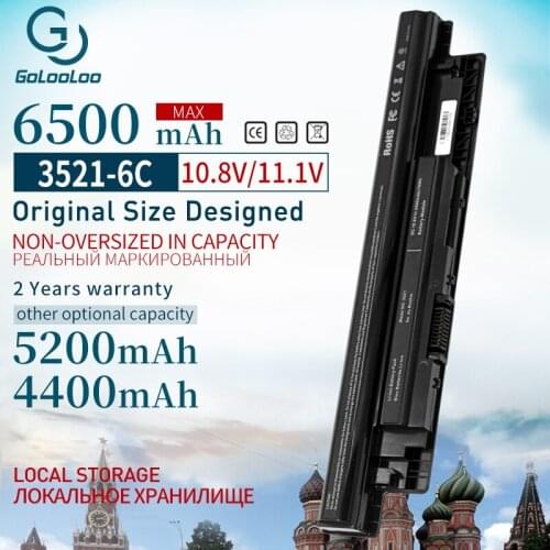 Golooloo 6500 mAh New Laptop Battery Battery for DELL Inspiron 3421 3721 5421 5521 5721 3521 3437 3537 5437 5537 3737 5737 XCMRD