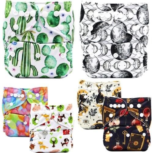 Asenappy New Prints Baby Cloth Diaper Washable One Size Fits All Cloth Nappy
